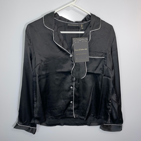 House of Harlow 1960 NWT Black Pajama 3-Piece‎ Set Size Medium - Picture 6 of 7